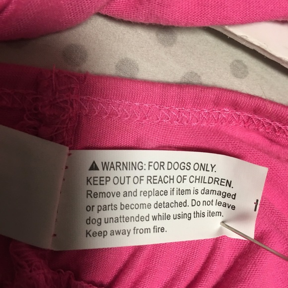 DOG! PET! Dress pink & blue hearts Smoochie Pooch New or Like new Sz Sma… - Picture 5 of 9